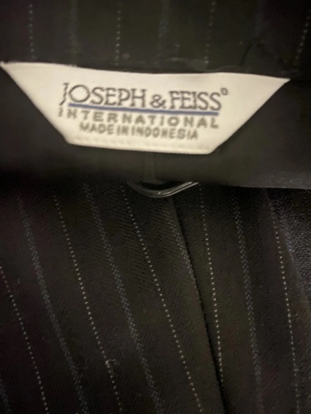 Joseph & Feiss Black Pinstripe Two-Piece Suit